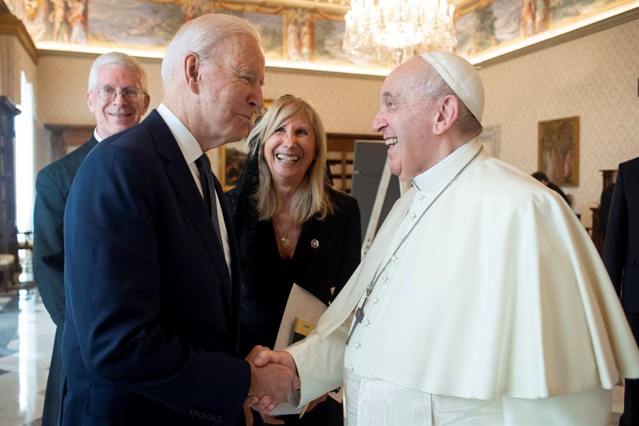 Biden and the Pope chatted