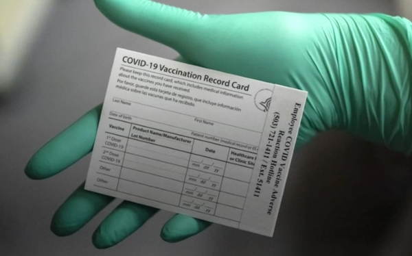 Anyone making or using fake COVID-19 vaccination cards is considered a felony