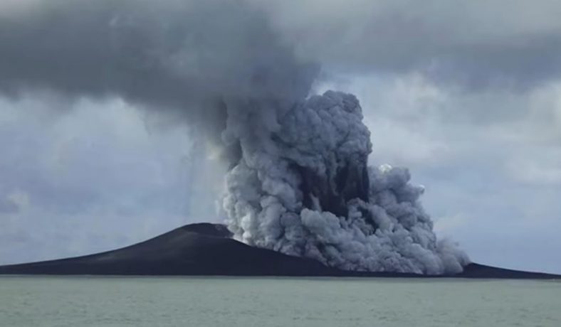 Undersea volcano eruption triggers tsunami off Tonga island
