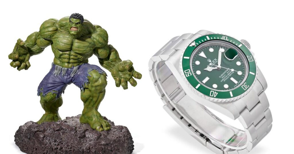 2010-2020: the complete collection of 11 Rolex Submariner “Hulk” at auction