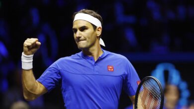 Laver Cup: with emotion and even beaten, Roger Federer leaves the stage with his fist raised