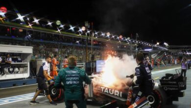 Formula 1: seeing his single-seater on fire, Gasly "quickly understood that he had to get out of the barbecue" (video)