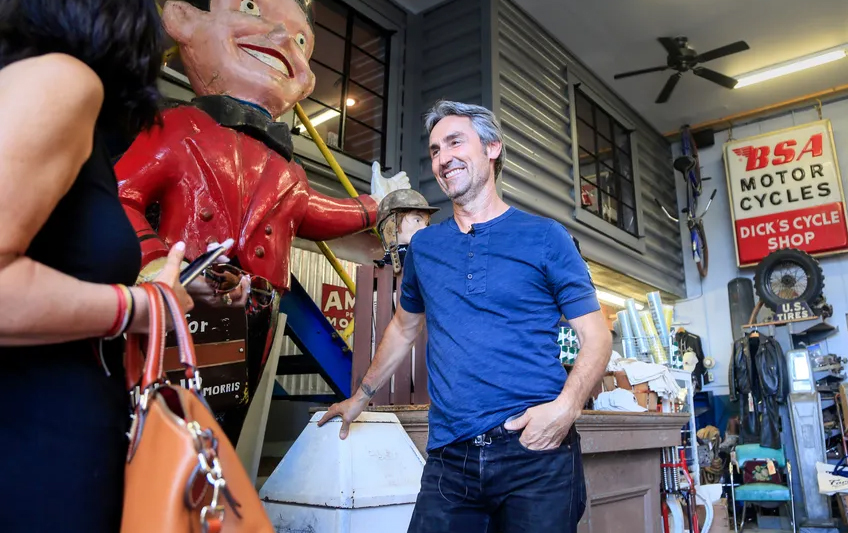"American Pickers' star Mike Wolfe is selling half his huge antique motorcycle collection "