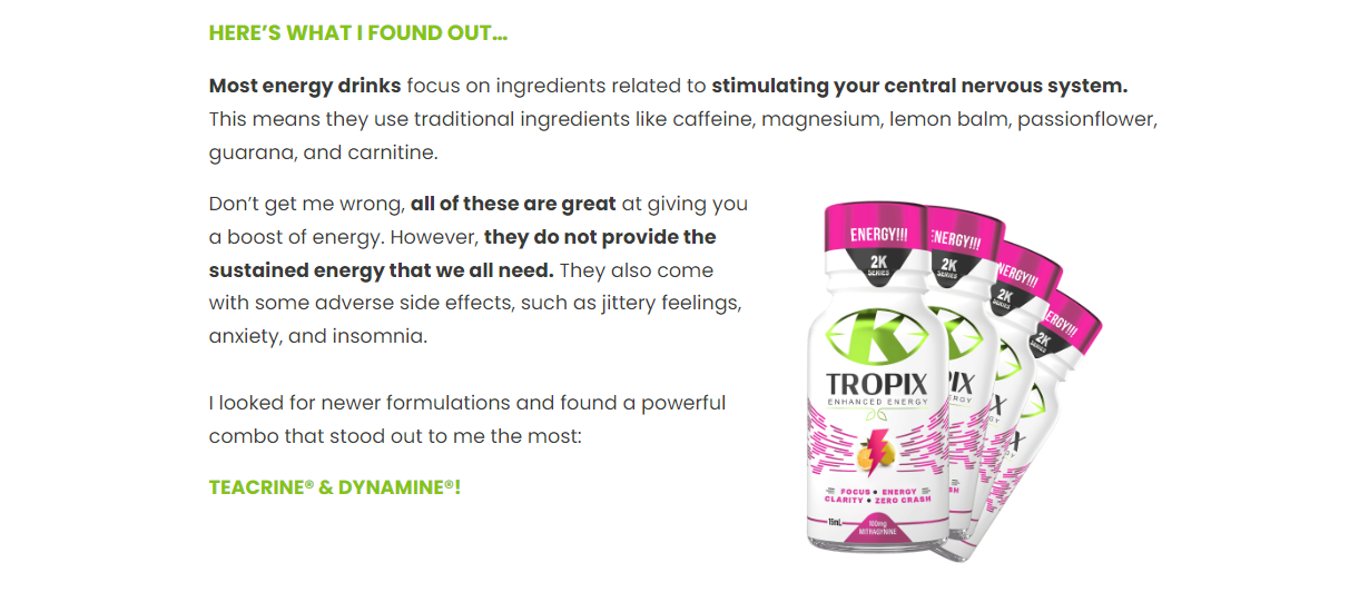 Tropix 2K Energy Reviews